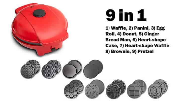 Mai’s Kitchen Multi Function Waffle Maker 9 in 1 Mai’s Kitchen Multi Function Waffle Maker 9 in 1