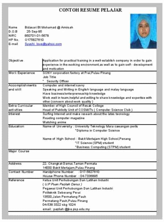 The Best Contoh Karangan Resume Spm 2021 References - Riset