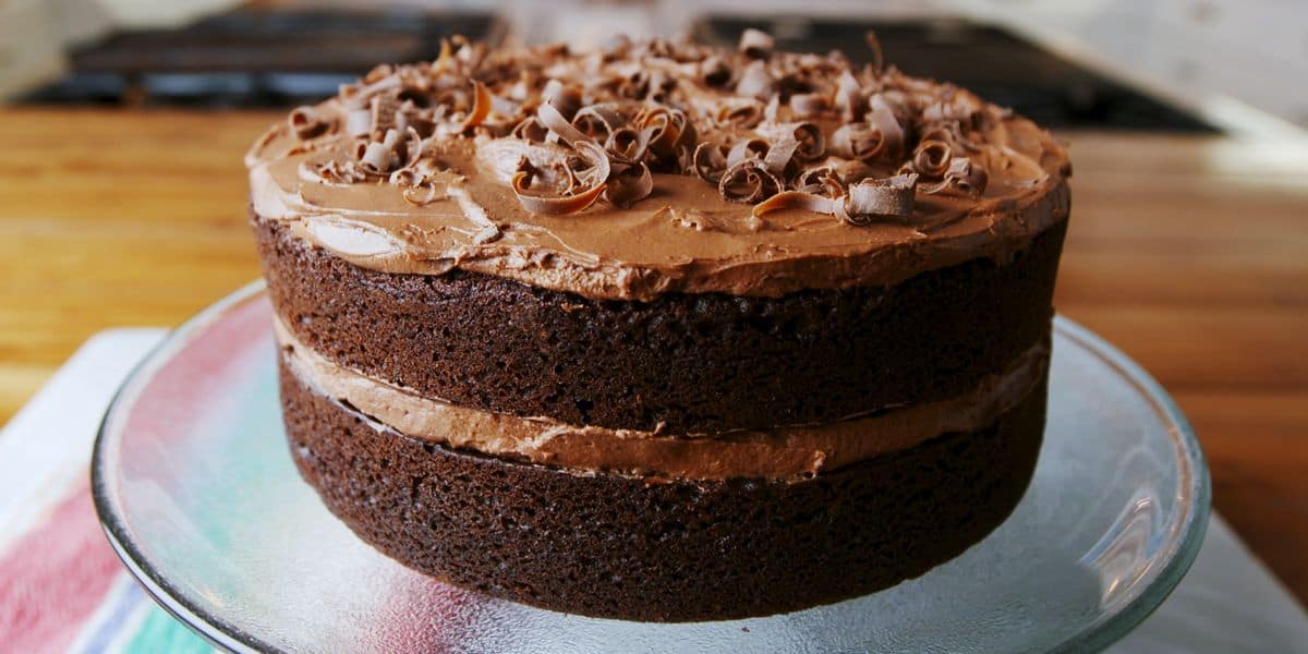 kek coklat bakar