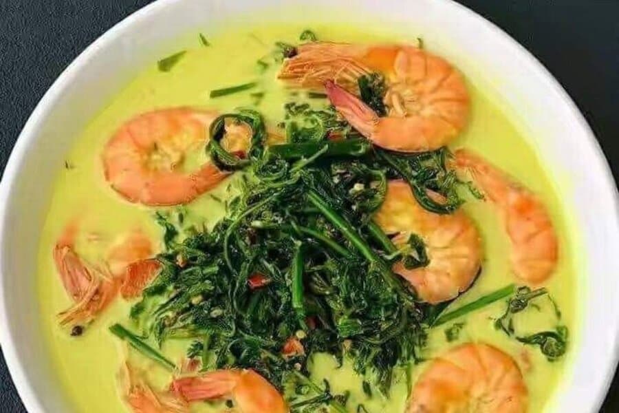 masak lemak labu dengan udang
